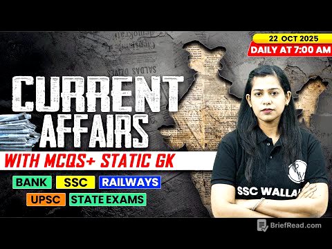 Current Affairs Today | 22 October Current Affairs 2025 | Daily Current Affairs | By Krati Mam