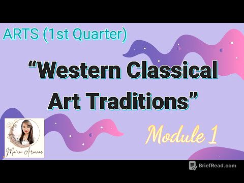 ARTS (1st Quarter) Module 1 - Western Classical Art Traditions (Part 1)