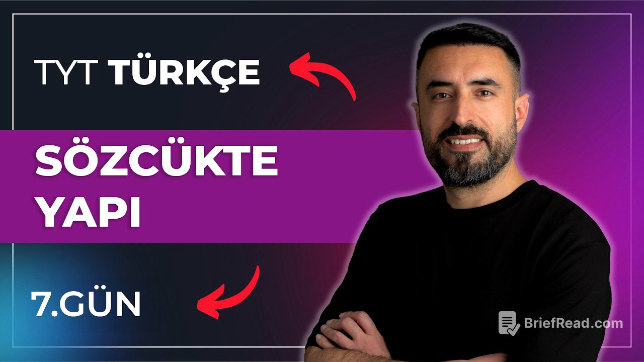 SÖZCÜKTE YAPI / 2027 TYT TÜRKÇE KAMPI