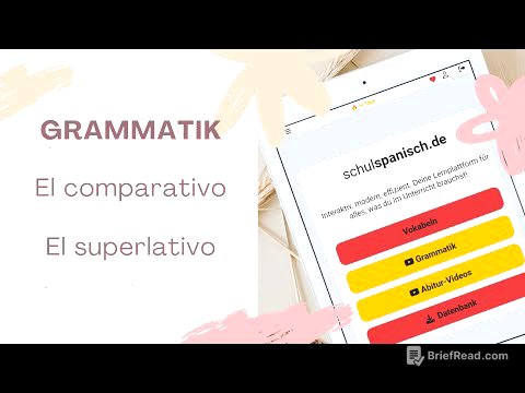 el COMPARATIVO und el SUPERLATIVO für die Schule erklärt! Einfach Spanisch lernen!
