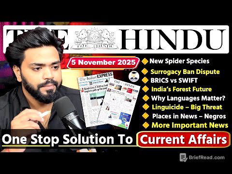 The Hindu Analysis Today | 5 November 2025 | The Hindu Newspaper Analysis | Daily Current Affairs
