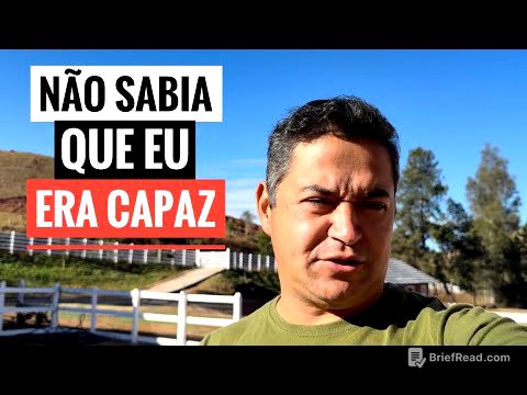 FIZ UMA COISA NO SÍTIO HOJE QUE ME SURPREENDEU! 