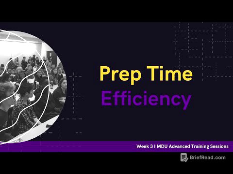 Prep Time Efficiency - Advanced Training Debate Workshop: Week 3