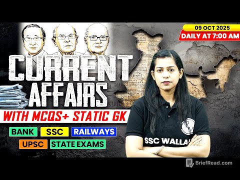 Current Affairs Today | 09 October Current Affairs 2025 | Daily Current Affairs | By Krati Mam
