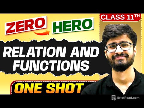Relation And Functions | Full Chapter in ONE SHOT | Chapter 2 | Class 11 Maths 🔥