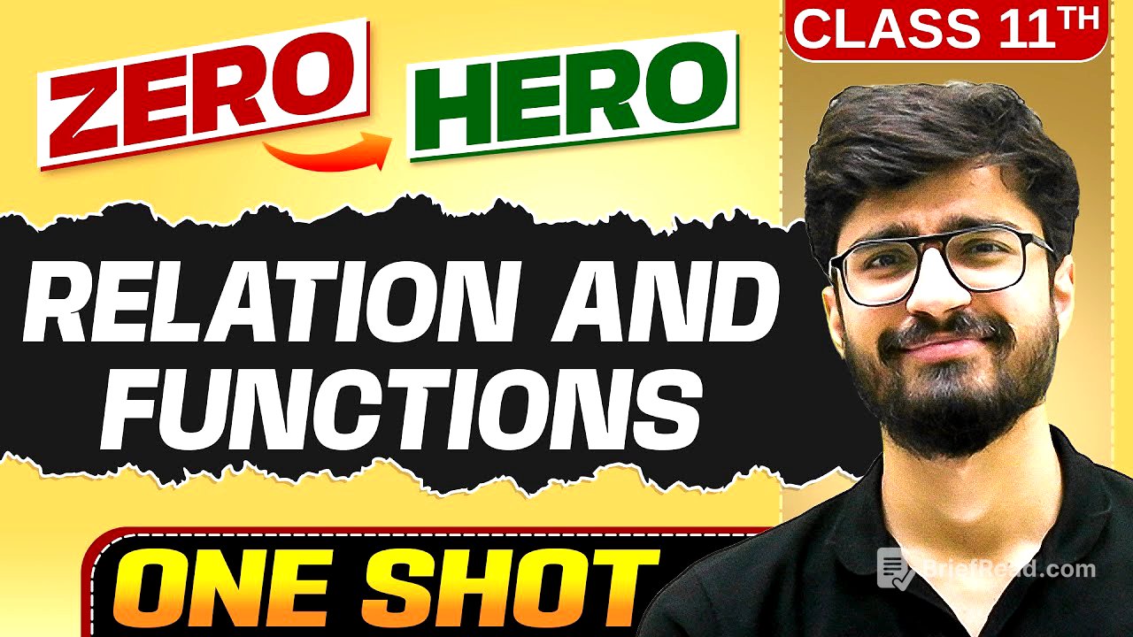 Relation And Functions | Full Chapter in ONE SHOT | Chapter 2 | Class 11 Maths 🔥