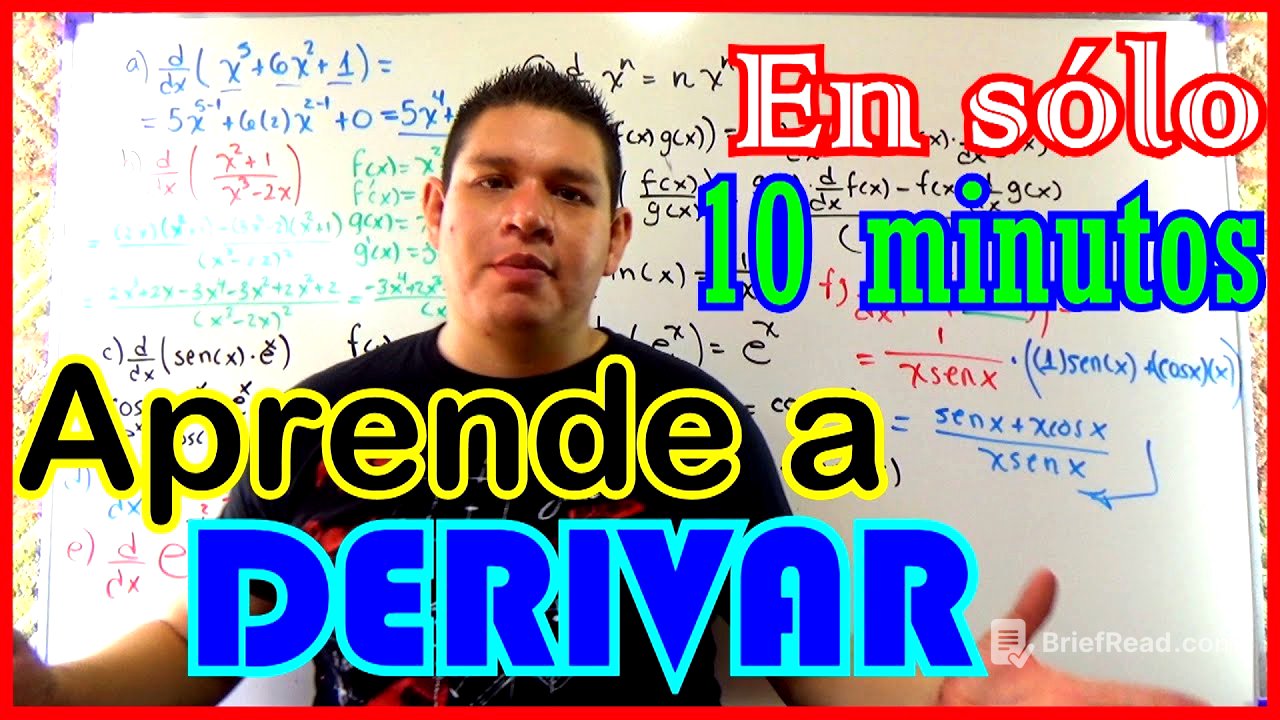 La GUÍA DEFINITIVA para APRENDER a DERIVAR [En 10 minutos⏰]