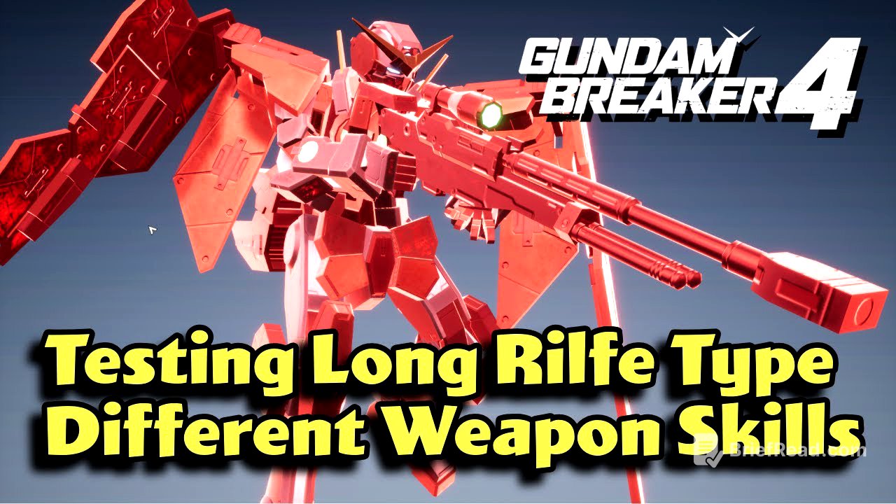 I Tested Long Rifle Type Different Weapon Skills in Gundam Breaker 4