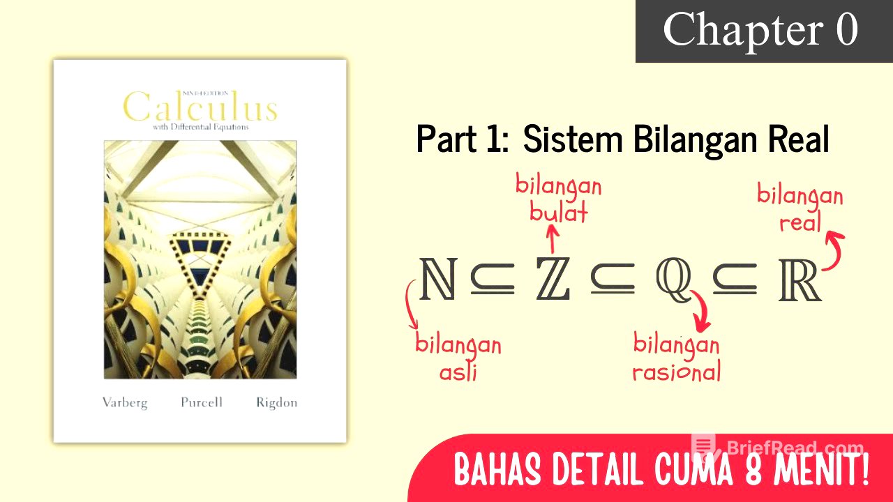 KULIAH KALKULUS Chapter 0: Sistem Bilangan Real (Part 1)