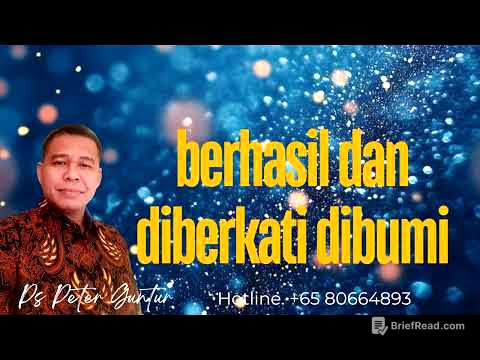BERHASIL DAN DIBERKATI DI BUM. -I  PETER GUNTUR