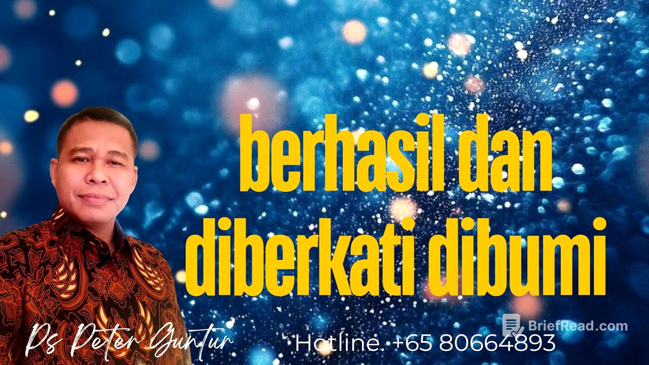 BERHASIL DAN DIBERKATI DI BUM. -I  PETER GUNTUR