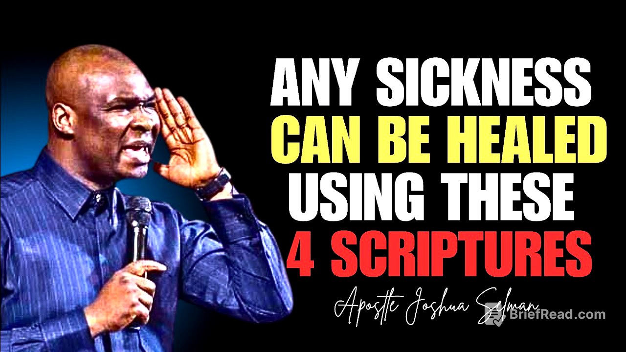 4 POWERFUL SCRIPTURES TO RECEIVE HEALING FROM ANY DISEASE - Apostle Joshua Selman