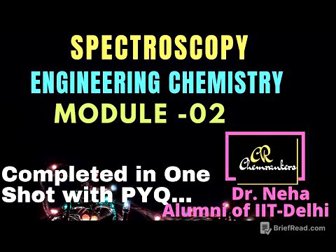 UNIT 2 // Engineering chemistry 1st year // SPECTROSCOPIC TECHNIQUES AND APPLICATIONS / PYQ of AKU
