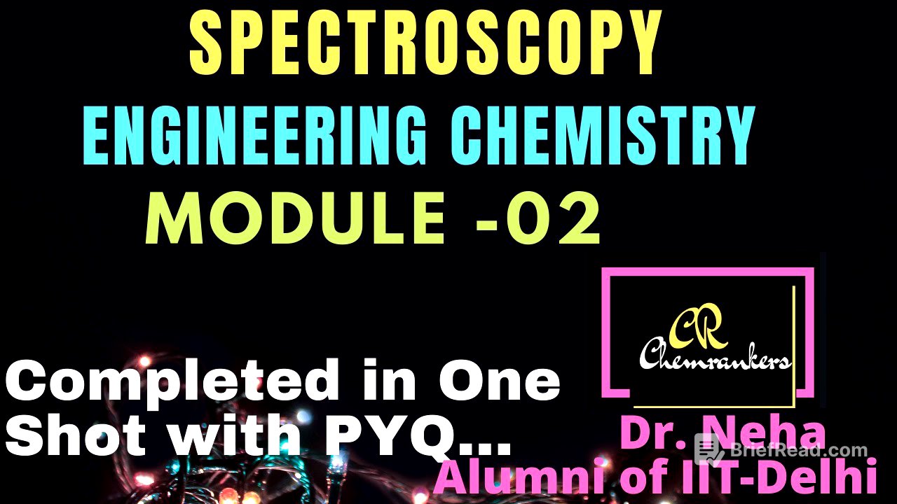 UNIT 2 // Engineering chemistry 1st year // SPECTROSCOPIC TECHNIQUES AND APPLICATIONS / PYQ of AKU