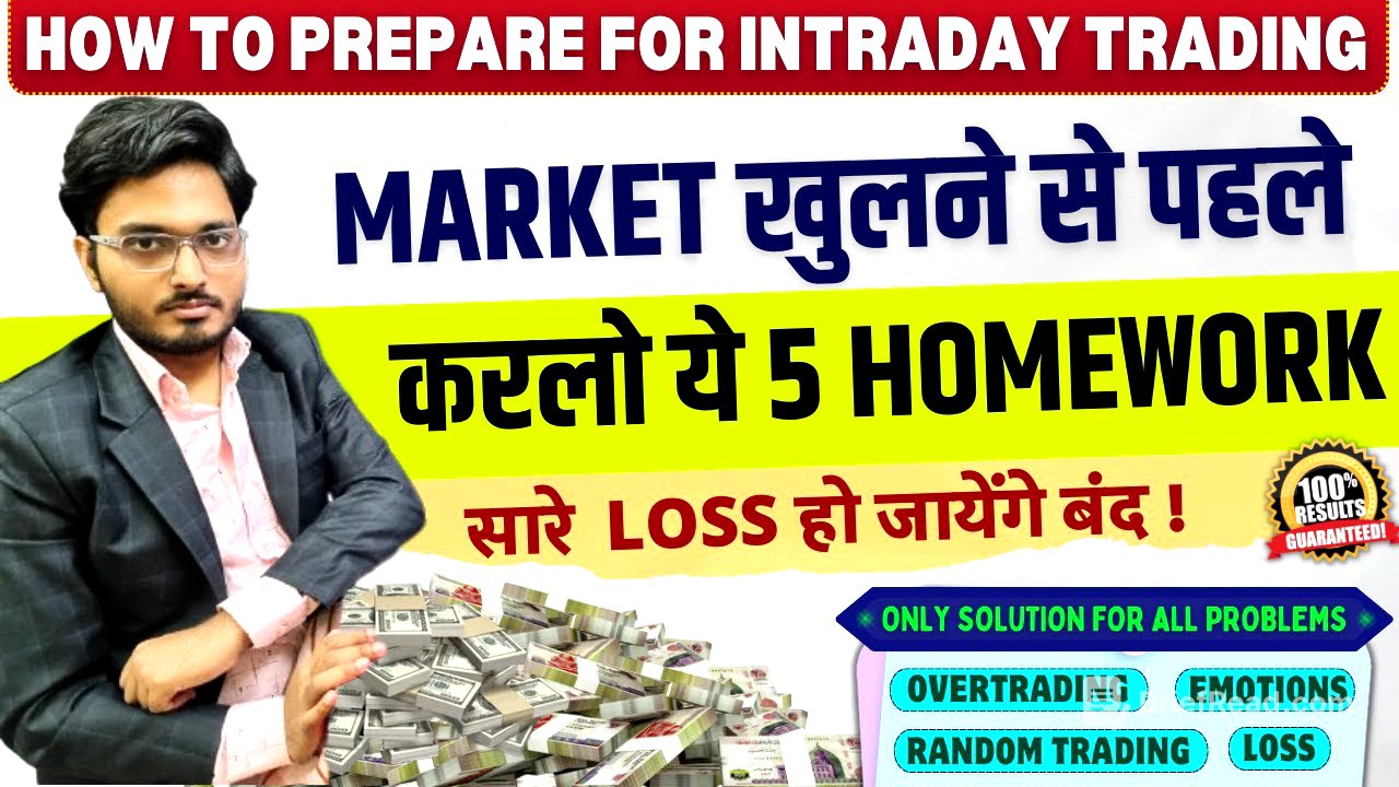 Every Retail Trader Should Know This- Pre Market Homework | Intraday Trading Bank nifty options