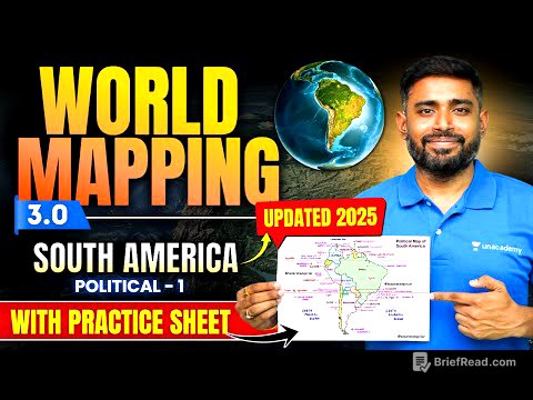 World Mapping 3.0 : South America | Countries & Capitals | UPSC Geography | Sudarshan Gurjar | IAS
