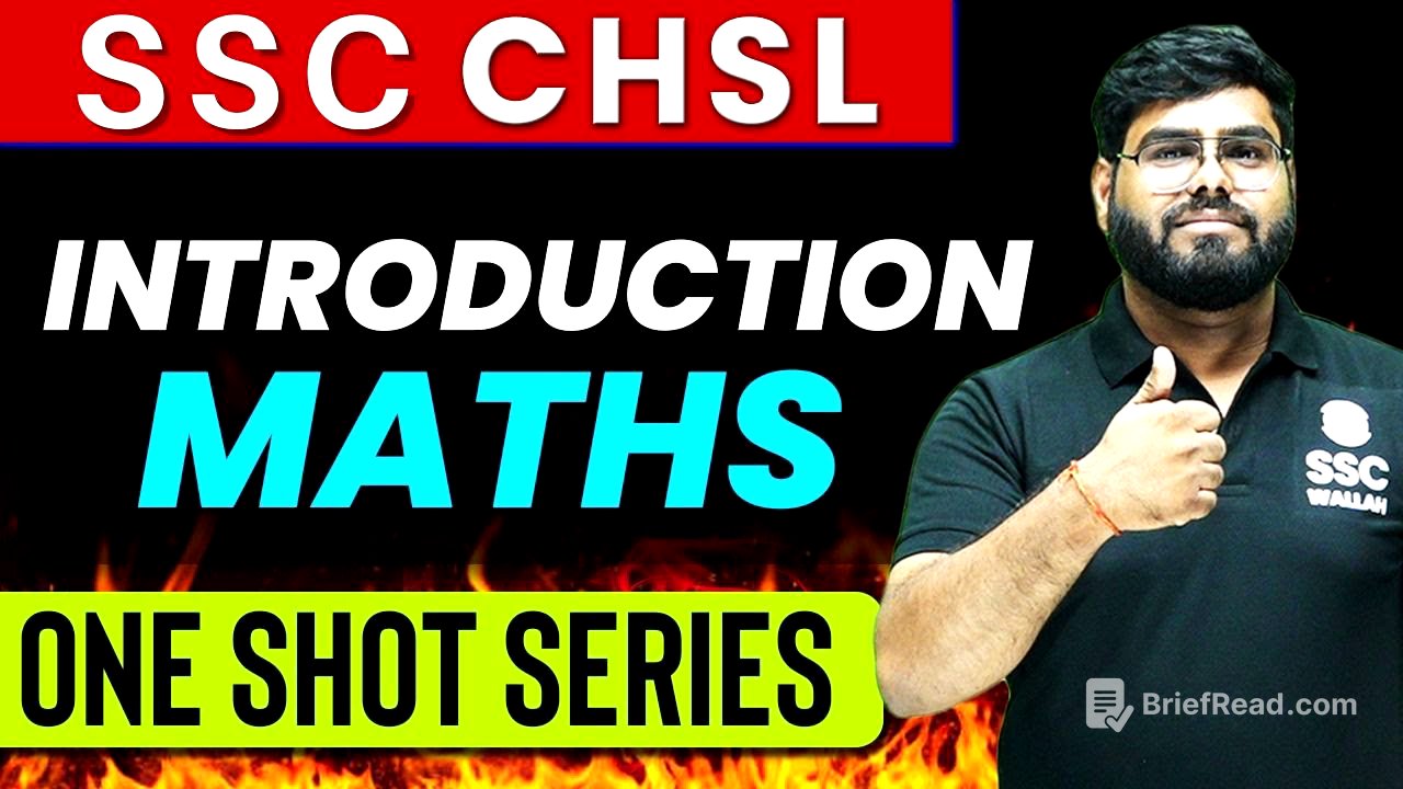 MATHS INTRODUCTION in 1 Shot | Zero to Hero | For SSC CHSL