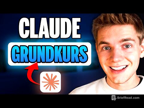 Claude kompletter Grundkurs (2026): BEGINNER zu PROFI in 30 min!