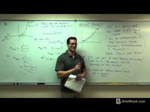 Calculus 1 Lecture 1.1:  An Introduction to Limits