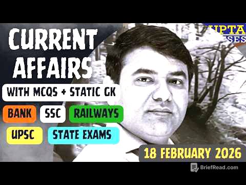 Today current affairs | 18th February 2026 Part-25 | Daily Current Affairs | UP-SI SPECIAL SSC EXAM