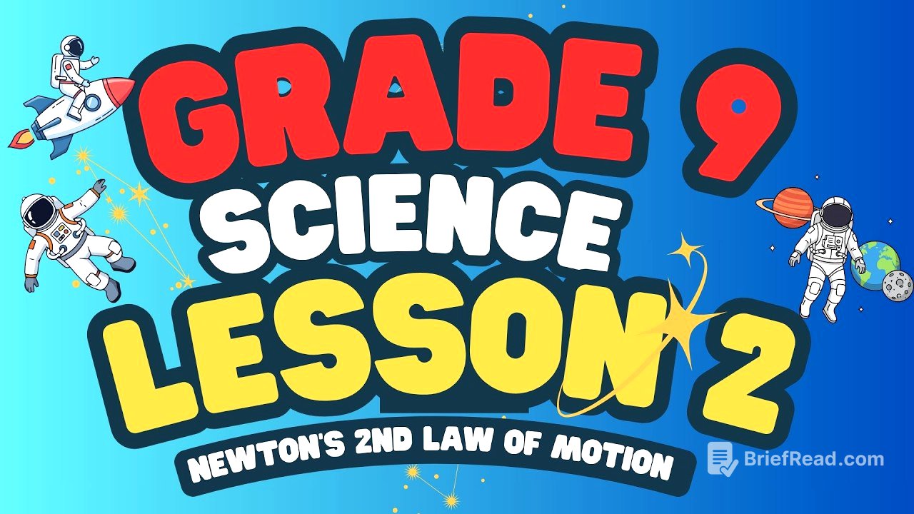 Grade 9 Lesson 2: Newton's 2nd Law of Motion- TAGALOG explanation with EXAMPLES for Advanced Study 
