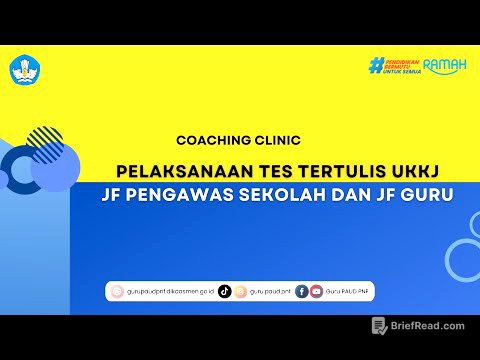 Coaching Clinic Pelaksanaan Tes Tertulis UKKJ JF Pengawas Sekolah dan JF Guru