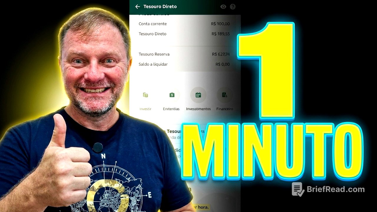 Tesouro Reserva no Banco do Brasil em menos de um minuto!?