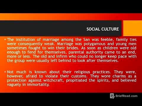 The SAN peoplebushmen