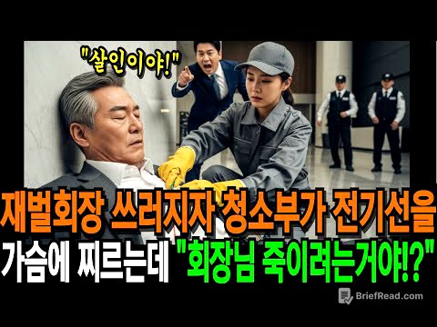 재벌회장 쓰러지자 청소부가 전기선을 가슴에 찔렀다 "회장님 죽이려는거야, 살인자!"라고 비서실장이 소리치는데... 반전사연 | 감동사연 | 오디오북