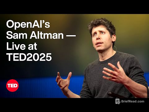 OpenAI’s Sam Altman Talks ChatGPT, AI Agents and Superintelligence — Live at TED2025