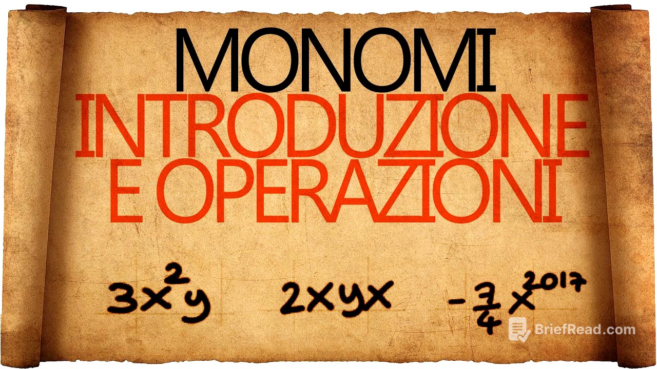 Monomi : Introduzione e Operazioni