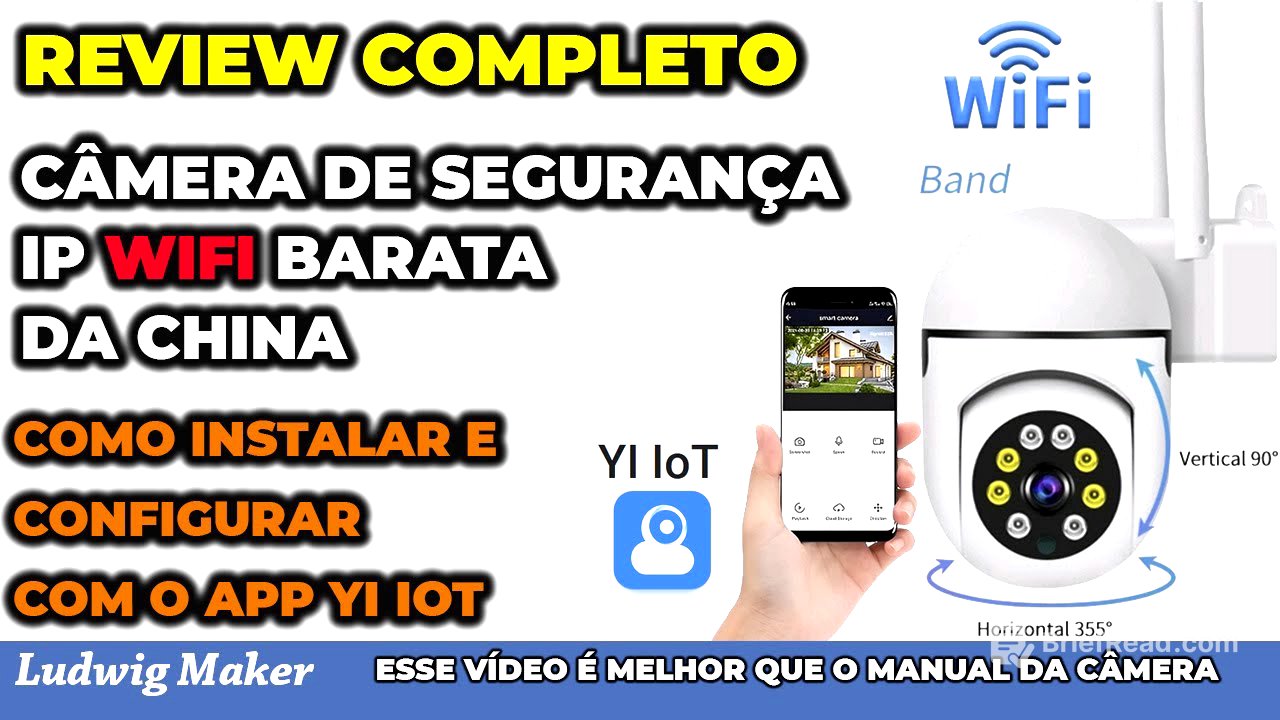 REVIEW E MANUAL PRÁTICO COMPLETO DA CÂMERA DE SEGURANÇA WI-FI FULL HD DA CHINA