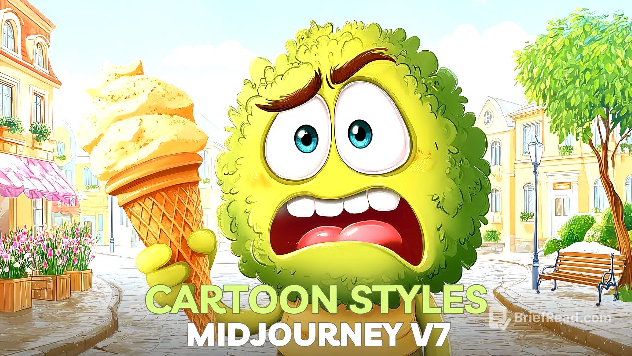 25 CARTOON Midjourney v7 SREF styles