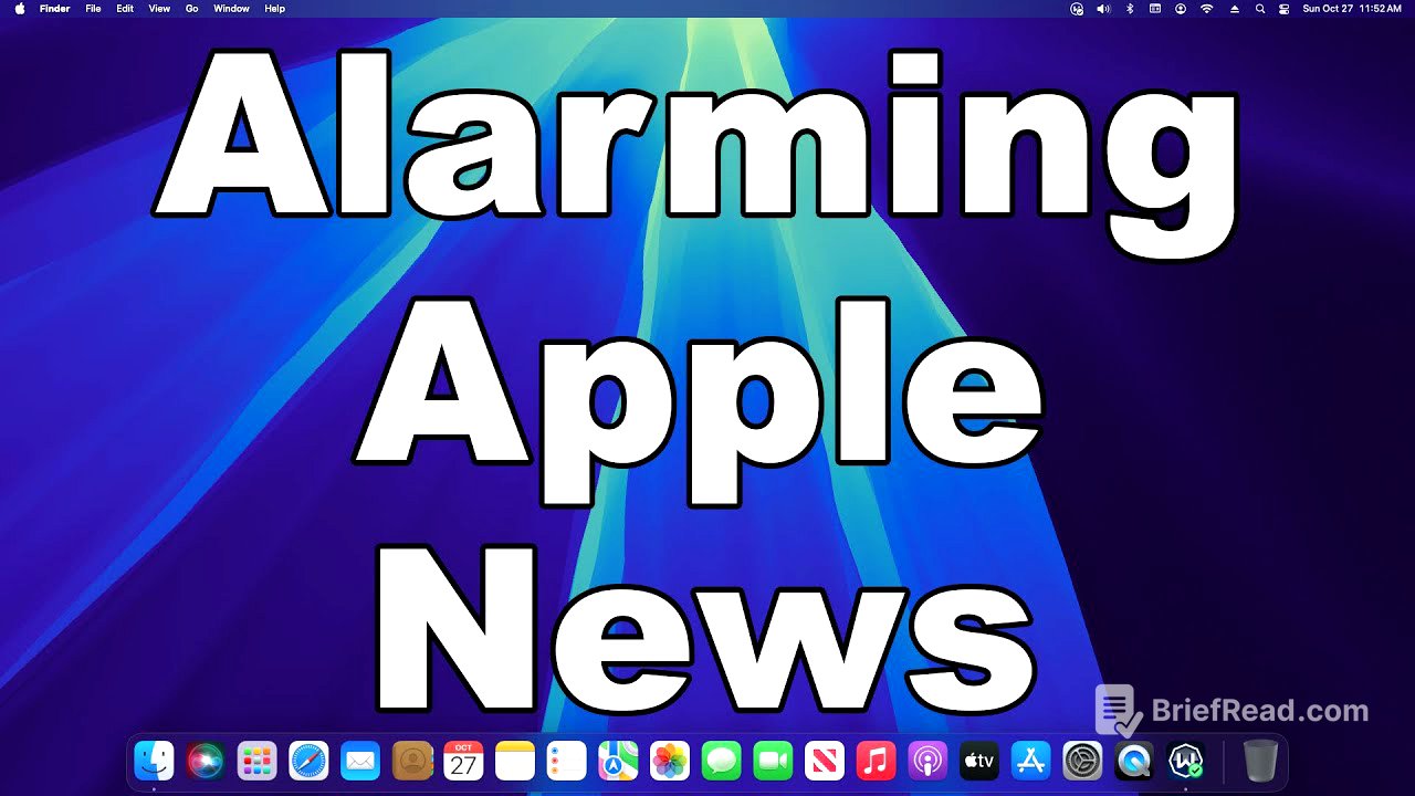 Alarming News Concerning Apple Security | This Is A Major Privacy & Security Concern