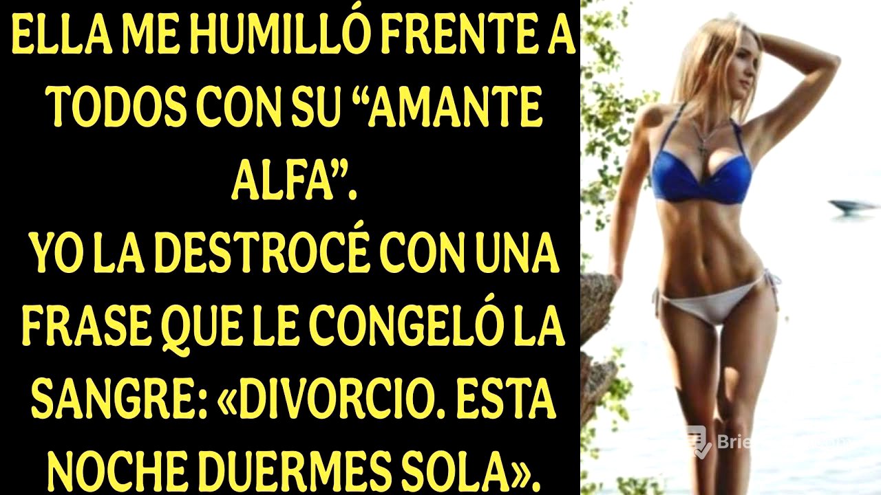 Ella me humilló frente a todos con su “amante alfa”.Yo la destrocé con una frase que le congeló la..