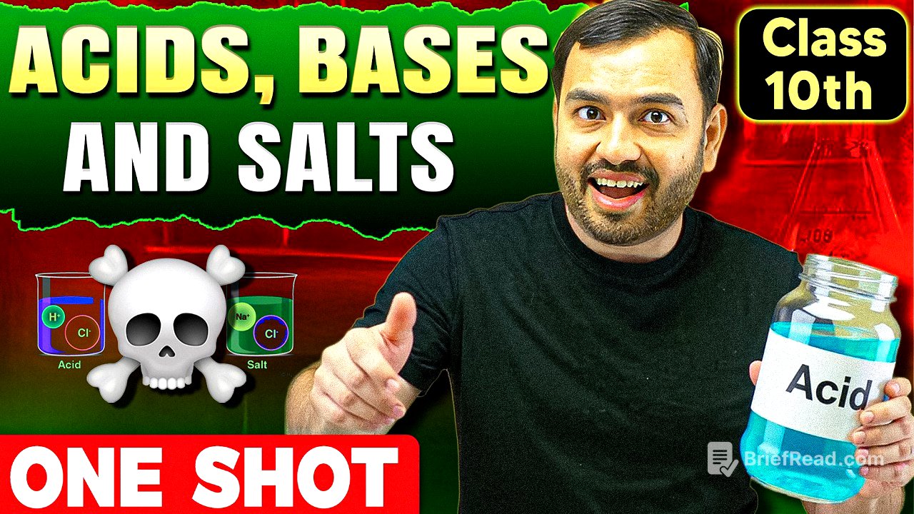 Acids Bases and Salts Class 10  || Complete CHAPTER IN ONE SHOT || NCERT Covered || Alakh Pandey