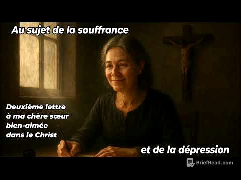 "Sur la souffrance et la dépression " 2ème lettre à ma sœur bien-aimée dans le Christ.