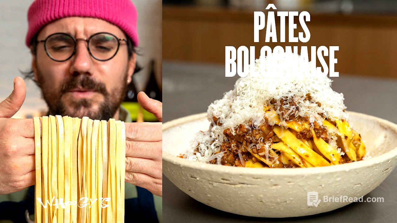 La vraie recette des pâtes bolognaise & tagliatelles maison ! 🍝🇮🇹