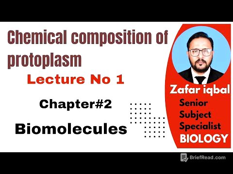 Chemical composition of protoplasm/ bio molecules/1st year biology/MDCAT