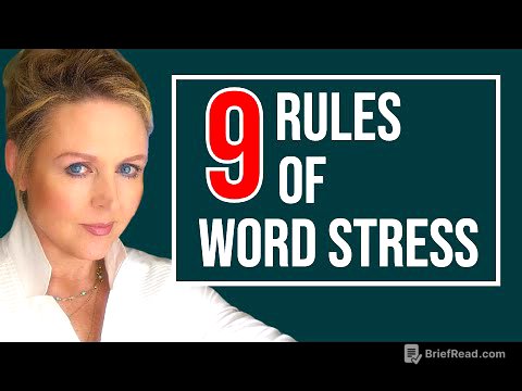 Master Word Stress: 9 Essential Rules! - English Pronunciation