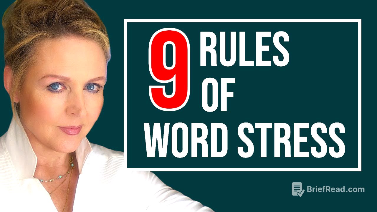 Master Word Stress: 9 Essential Rules! - English Pronunciation