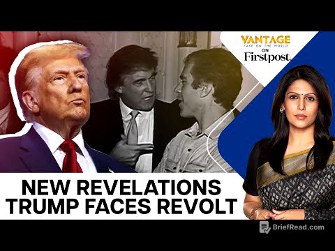 Trump Implicated in Epstein Docs? White House Denies, Fallout Grows |Vantage with Palki Sharma |N18G