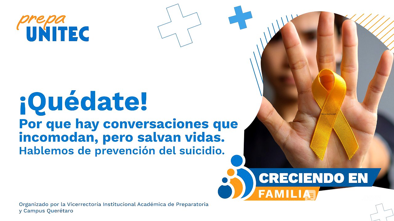 Hablemos de la prevención del suicidio