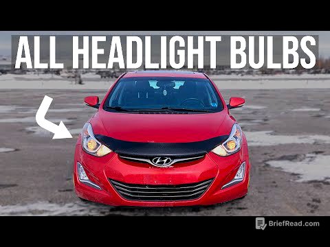 Hyundai Elantra (2011-2016) - Headlight Bulbs Replacement