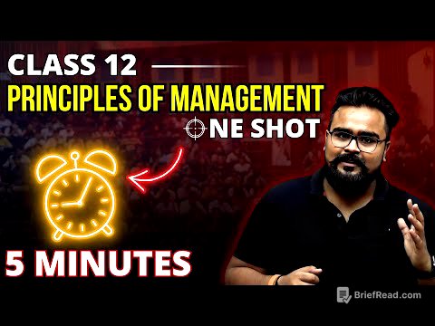 PRINCIPLES OF MANAGEMENT class 12 Business studies ONE SHOT | chapter 2 | Gaurav Jain