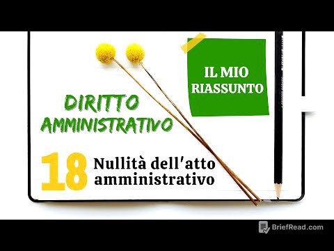 Diritto Amministrativo - Capitolo 18: nullità dell'atto amministrativo