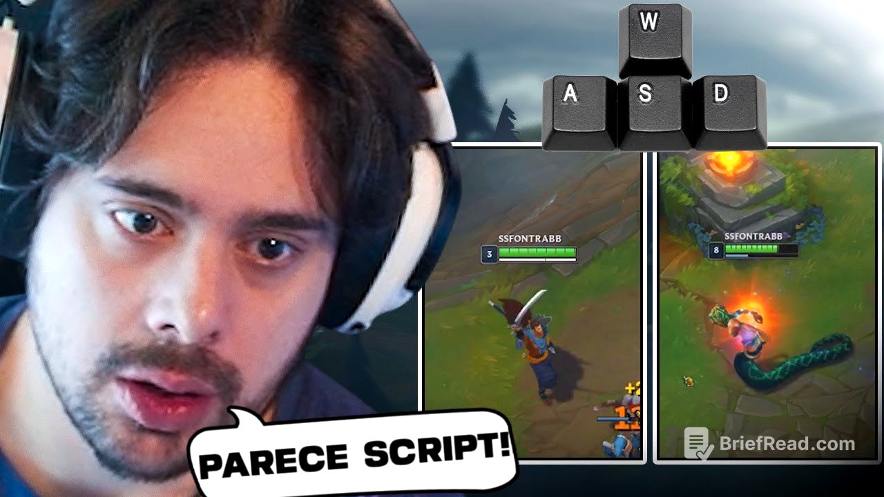 TENTEI JOGAR LOL NO WASD, PARECE SCRIPT!