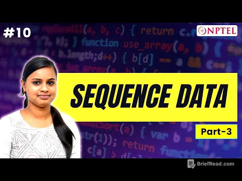 #10 Sequence data | Part 3 | Python for Data Science