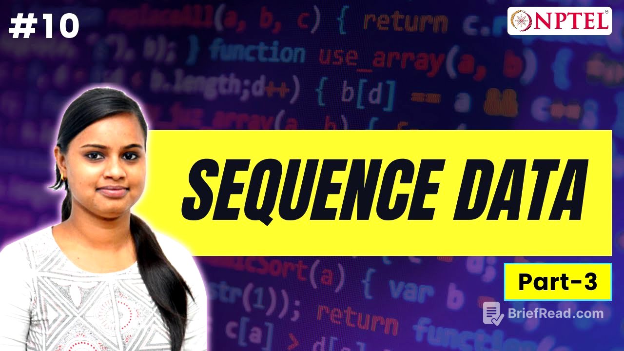 #10 Sequence data | Part 3 | Python for Data Science