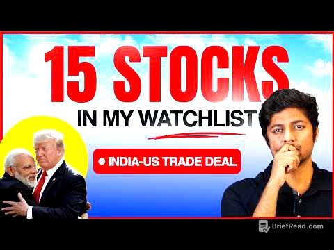Why I am Tracking these 15 Stocks after the India-US Deal